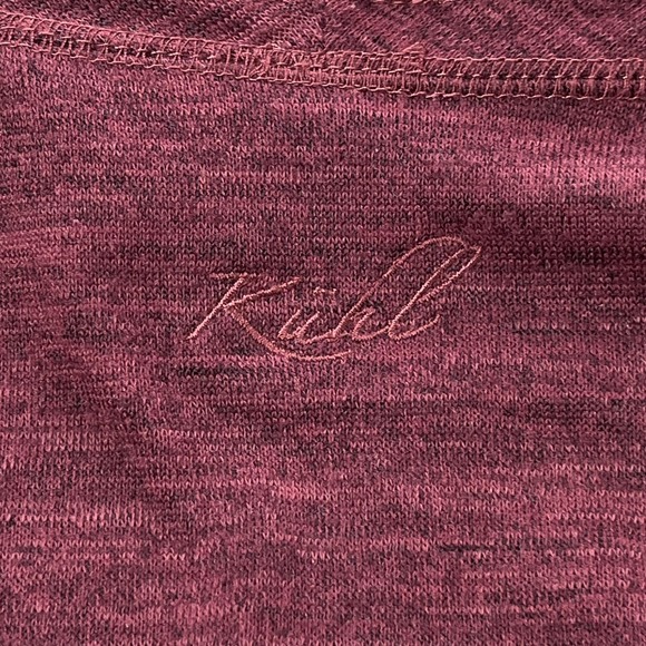 Kuhl Lea Dress Women Large Red Cowl Neck Long Sleeve Pockets Thumbholes - Picture 3 of 14